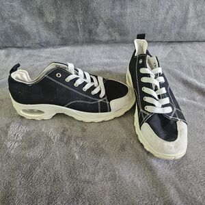 Black and White Platform Shoes